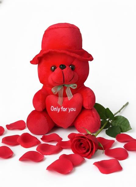 FUN KIDS Cute teddy bear,valentine,gift for girl,room decoration,"only for you"  - 28 mm
