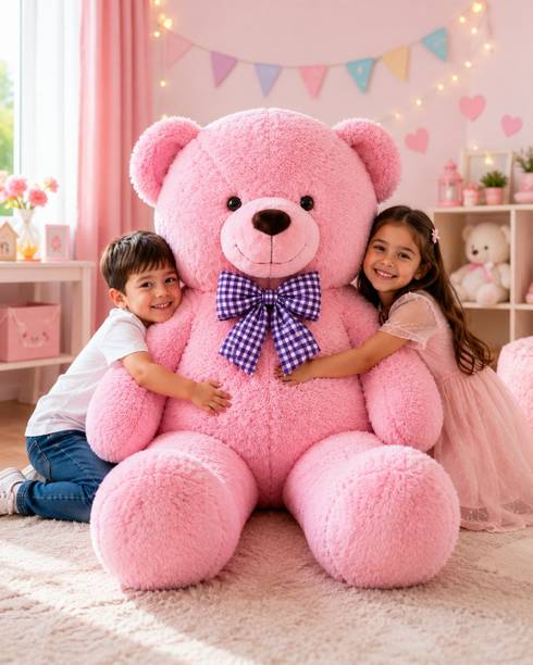 JINGA BELA 5 Feet Giant Cream Teddy Bear Premium Soft Plush Toy  - 60 inch