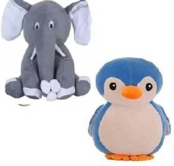 R k Lovely Elephant Combo of 2 Best Quality -19 - 30 cm (Multicolor)  - 30 cm