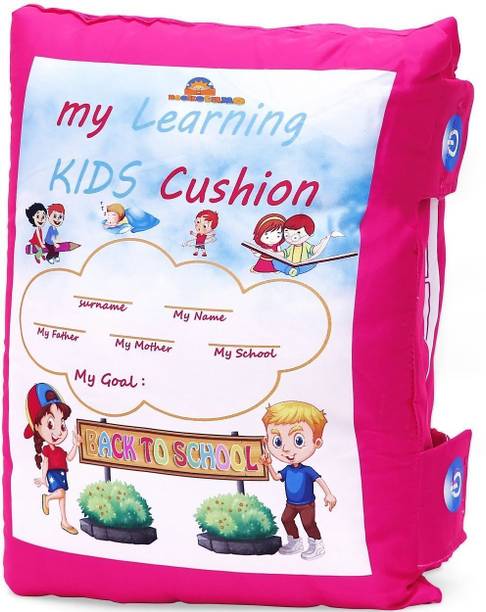 BOOKETANO Kids Learning Cushion Educational Pillow with...