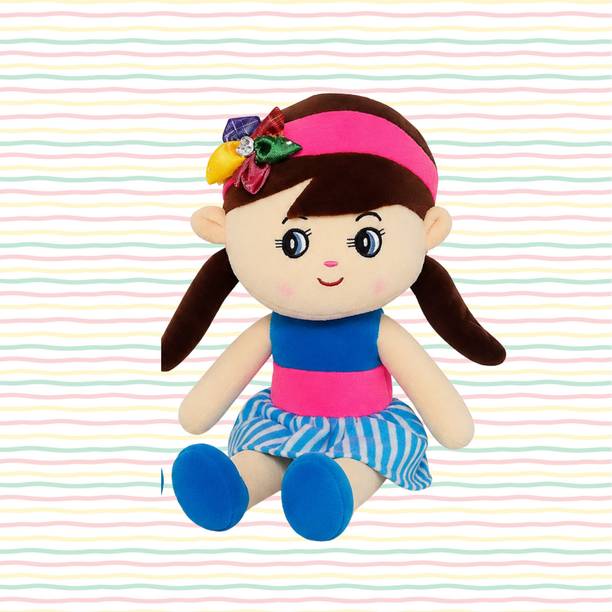 GURMOOL Blue Sizuka Doll Soft Toy | Cartoon Plush Doll for Kids | Cute Stuffed Toy Gift  - 35 cm