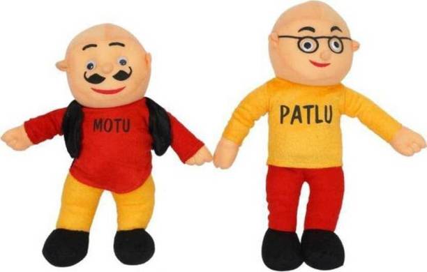 FUN2PLAY Motu Patlu Soft Plush Toy Premium Quality - 33 cm - 28 cm (Multicolor)  - 12 inch
