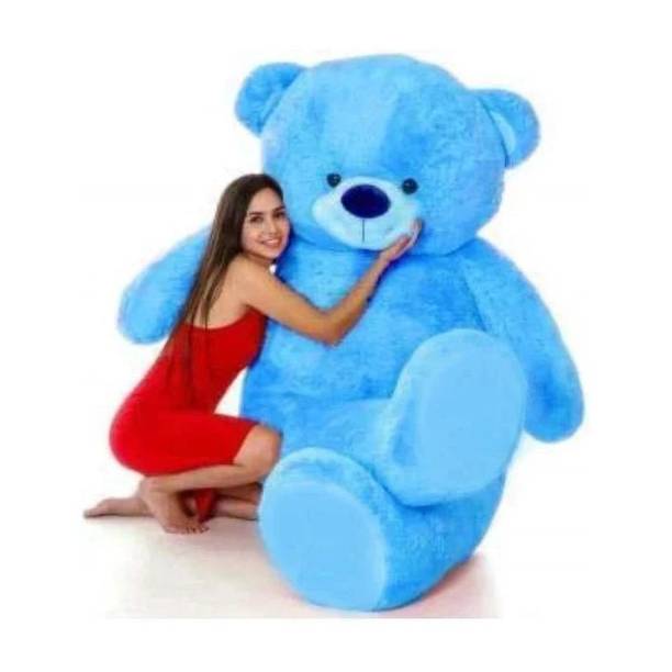 Dani Daniels 3 Feet Very Cute Long Soft Hugable American Style Teddy Bear Best For Gift - 90 cm (sky Blue) - 91 cm (Sky Blue) - 91 cm