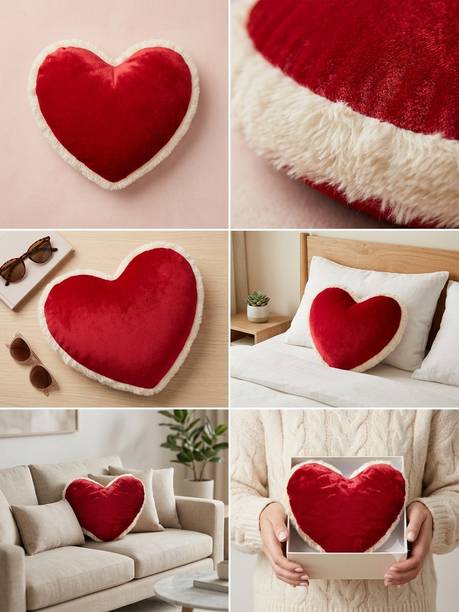 Polyhug Romantic Heart-Shaped Showpiece for Home Décor Living Room, Bedroom & Gifting  - 42 cm