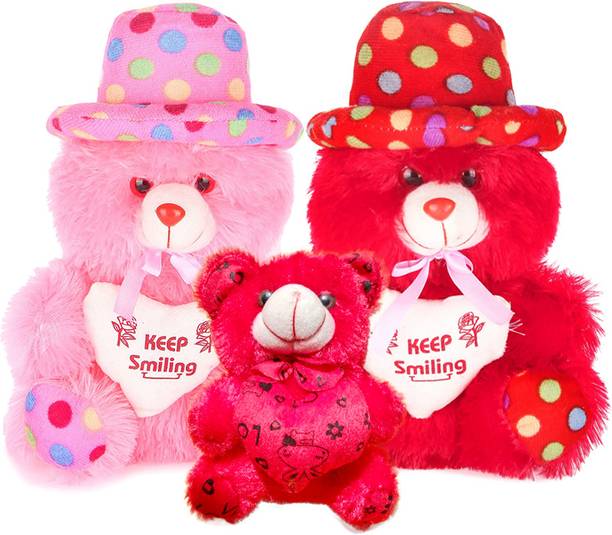 Topgrow Cute And Soft Teddy Hugable Teddy Anniversary Gift(Large 12 Inch, Small 6 Inch) - 12 inch