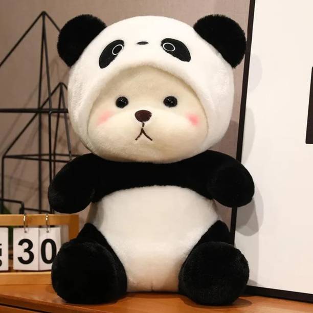 Liquortees Panda Teddy bear hoody teddy bear soft toys for girls  - 35 cm