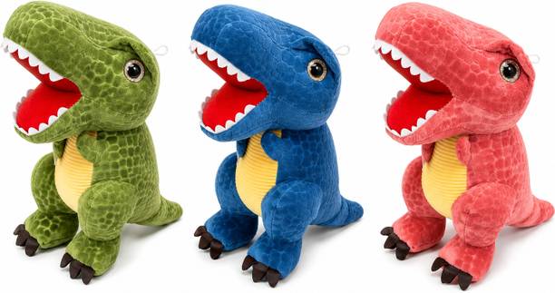 TOY WORLDS INTERNATIONAL Dinosaur Plush Soft Toy 30 cm | Cute Dinosaur Stuffed Animal  - 30 cm
