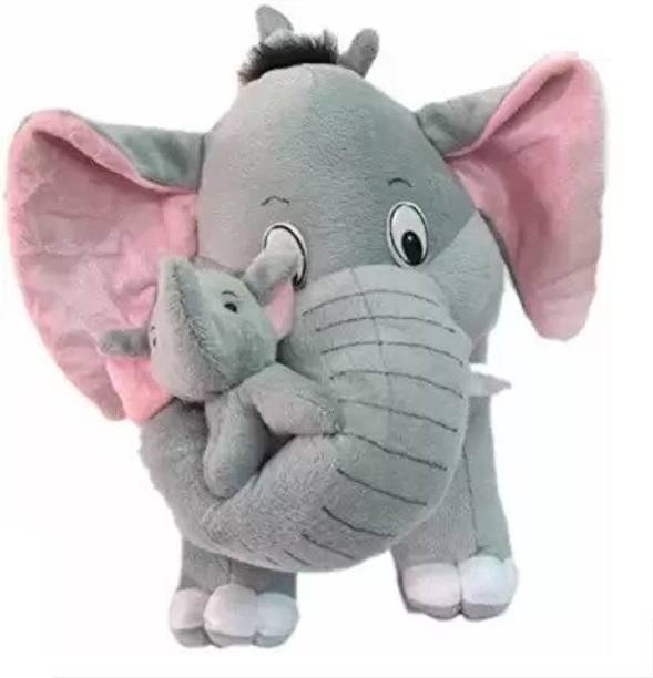HOUSE OF COMMON Mother Elephant very soft toy for kids baby gift items  - 26 cm
