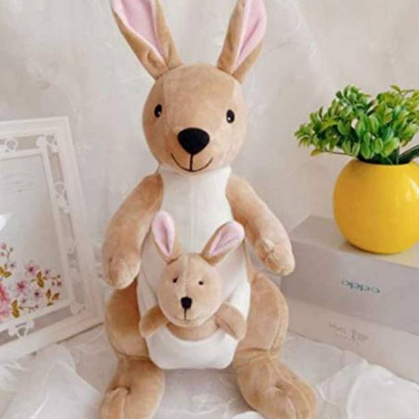 Muzito Super Soft Soft Size Teddy Bear (30 cm Super Soft Toys, Kangaroo - 25 cm