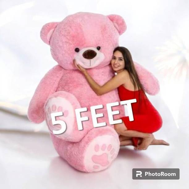 JINGA BELA Massive 5-Foot PINK Teddy Bear - Adorable Plush Toy for Big Hugs  - 60 inch