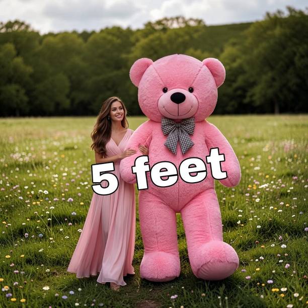 Satyam soft toys Giant Pink Teddy Bear Plush Doll 5 Feet  - 60 inch
