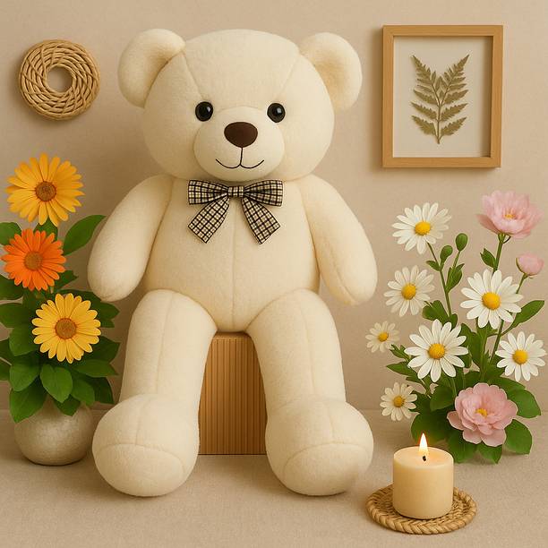 LEGAL LOVE HugMate 5ft Cream Soft Teddy Bear Giant Plush Gift Toy for Baby Girl  - 92 cm