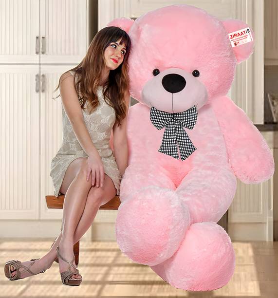 RIYASAT Big Dimand SOFT TOYS LOVER teddy bear pink colors size 3 feet very teddy  - 91.1 cm