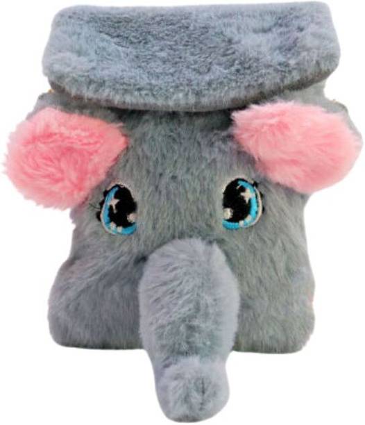 Doozie Do Soft Plush Sling Bag Cute & Fluffy Sling Bags For Girls Kids  - 18 mm