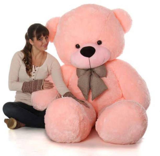 KHUSHBU ENTERPRISES 5 Feet Teddy Bear Beautiful Spongy Huggable Cute Soft Love Gift Toy For Girls  - 152 cm