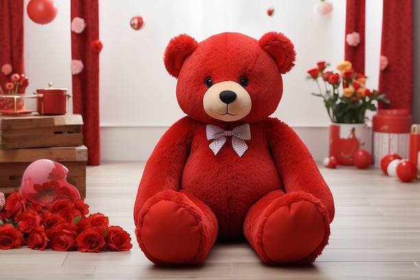 pandaabee Giant Adorable 5ft Red Teddy Bear Model 021  - 92 cm