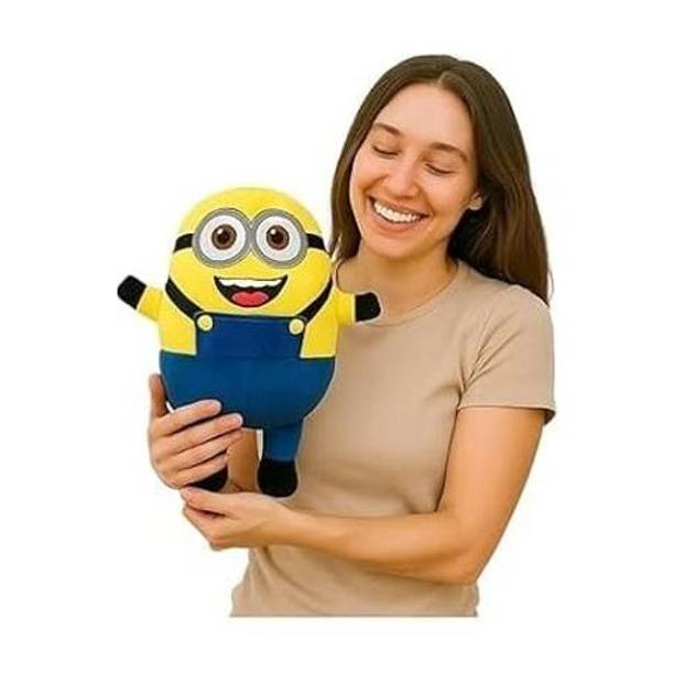 SRE Stuffed Toy Teddy Plush Toy, Yellow and Blue Uniform  - 30 cm