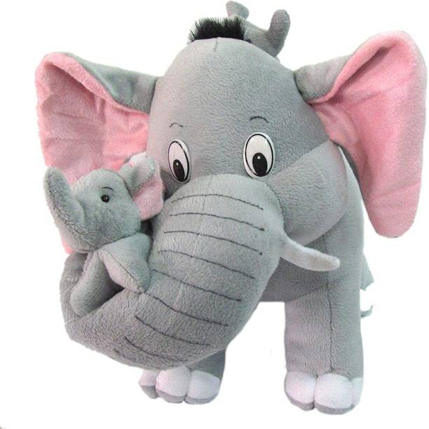 HELLOBEAR New-Elephant Soft Toys Birthday Girls/Boyfriend/Wedding for Couple (25 cm)  - 25 cm