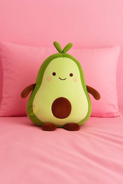 MARSELITE Cute avocado plush cushion – ideal for toddlers, gifts, naps, or sofa decor  - 35 mm