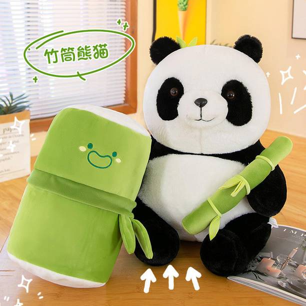 VibeFly Bamboo panda soft toy green for kids new trending toys gifts - 30 cm (Green)  - 30 cm
