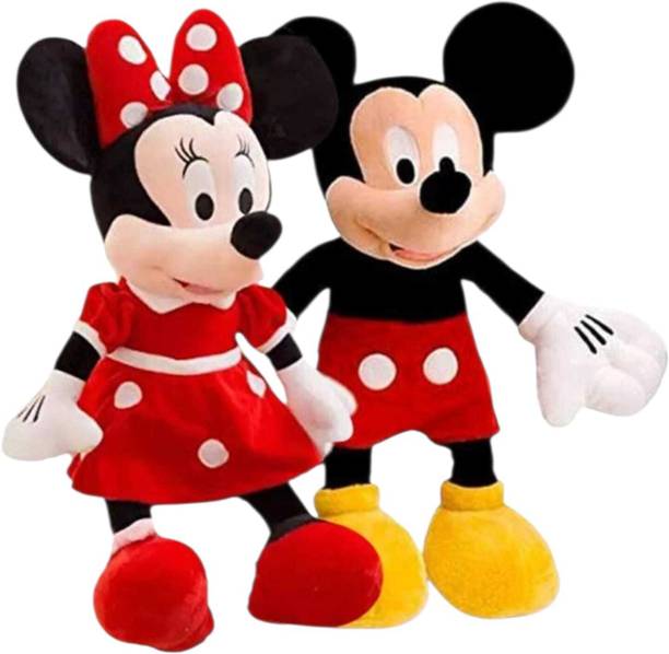 Tobby Toys Mickey Mouse, Minnie Mouse Couple Cartoon 51cm Gift Soft Toy  - 51 cm