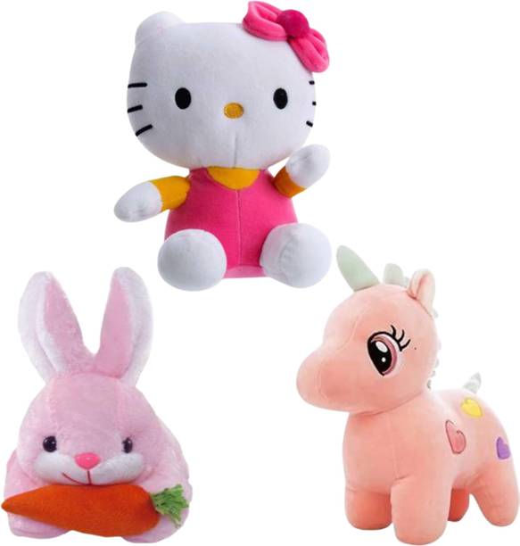 HELLOBEAR Special pack of 3 adorable plush toys  - 25 cm