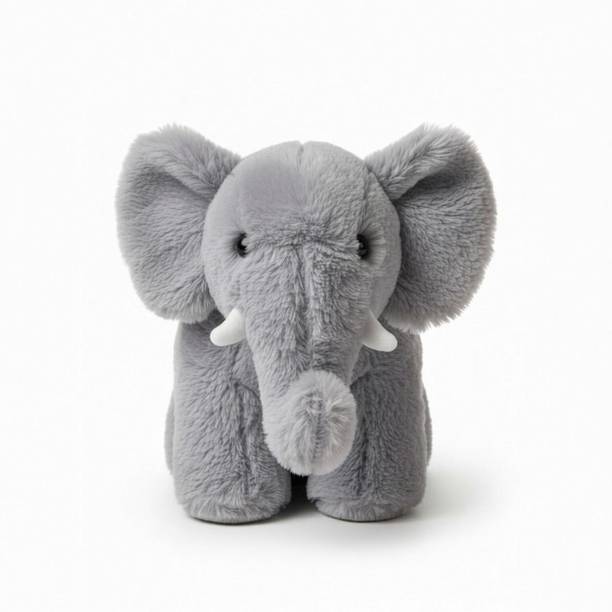 SHREEJI GIFT Fibre Filled Stuffed Animal Elephant Soft Toy for Kids Plush Hugging Soft Toy  - 22 cm