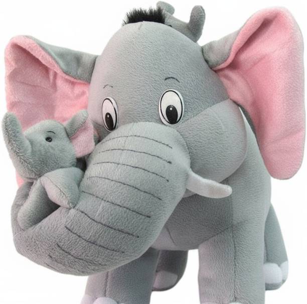 TOYAURA Elephant Plush Soft Toy for Kids, Babies & Gift | Soft Stuffed Animal  - 30 cm