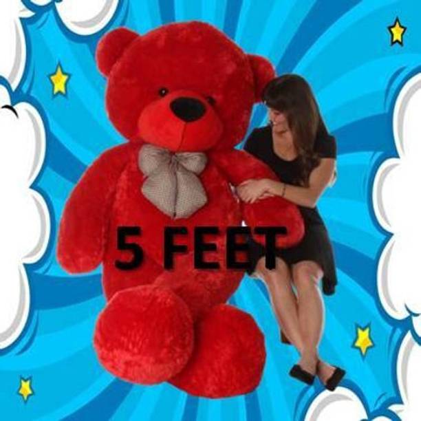 JINGA BELA Newly Imported 5 Ft RED Teddy Bear Or Valentine Days Special Long  - 60 inch