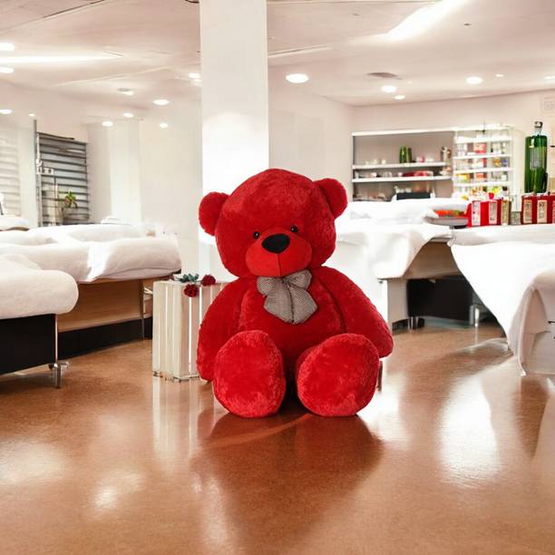 Krishna Creation Snuggle-Ready 5 Ft Red Teddy | Adorable Plush for Valentine Surprise  - 60 inch
