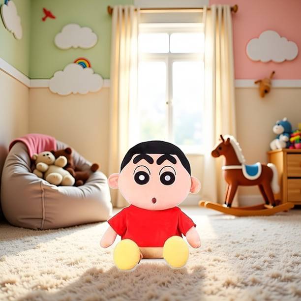 LushiePaws Shinchan Soft Toy for Kids, Girls and Baby - Birthday Gift Item  - 32 cm