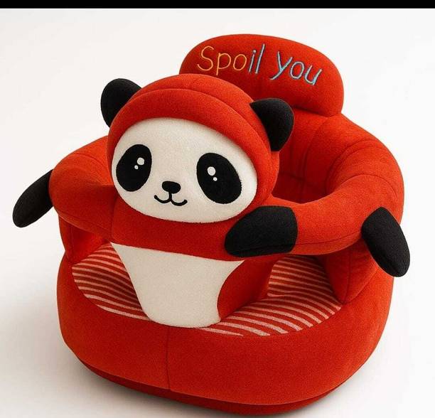JASIL Soft Plush Cushion Baby Sofa Or Rocking Chair for Kids ROUND-RED-PANDA-XQ-02  - 35 cm