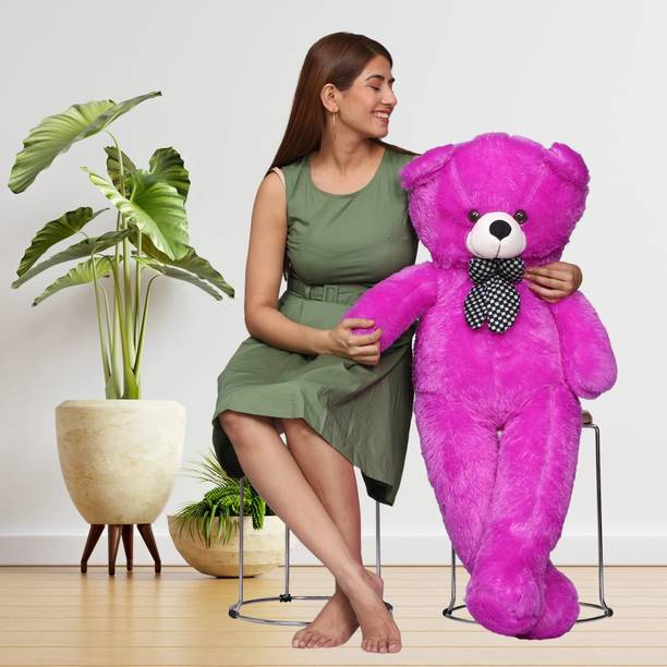 Osjs Cute Bootsy Purple 90 Cm 3 feet Huggable And Loveable For Someone Special Teddy Bear  - 90 cm