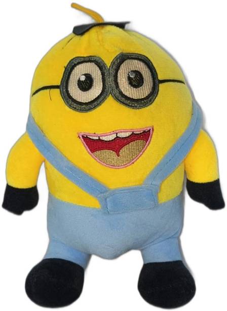 SA Traders Ultra soft Cartoon Minion Character soft toy with protective cover for kids  - 30 cm