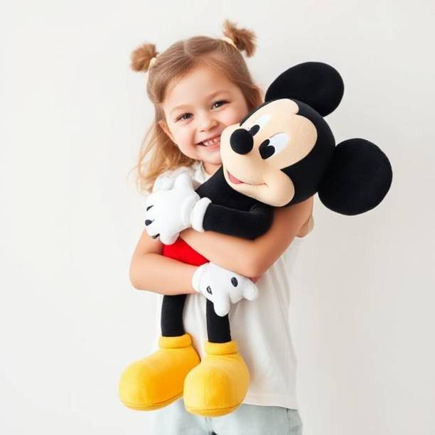 AG Enterprises Cute Mickey Mouse Soft Toy – Super Soft Plush Doll for Kids & Gifting  - 44 cm