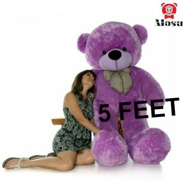 MOSU 5 Feet Super Soft Teddy Bear for Birthday Gift/Boy/Girl (Purple, 5 Feet)  - 60 inch