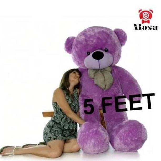 MOSU 5 Feet Super Soft Teddy Bear for Birthday Gift/Boy/Girl (Purple, 5 Feet)  - 60 inch