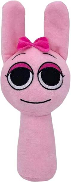 TechMax Solution Pink Bow Sprunki Plush Toys - 30 cm