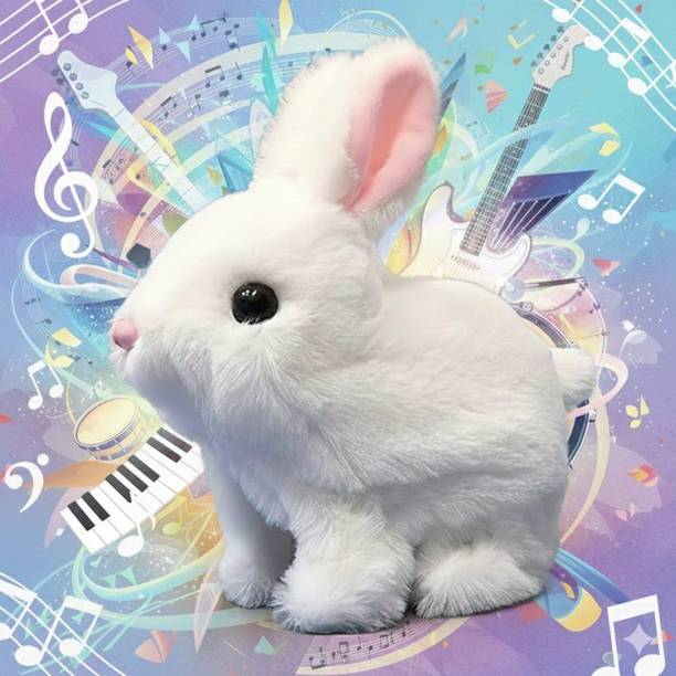 Bitline Hopping Rabbit Interactive Electronic Bunny Toy features charming ear-wiggling - 7 cm