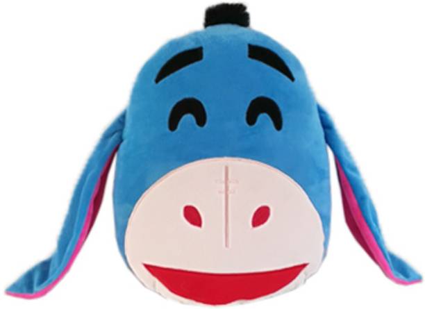 DISNEY Laughing Eeyore Emoji Face Plush  - 35 cm