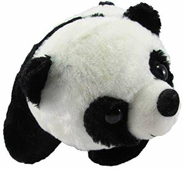 SWARAN ENTERPRISES Cute Black & White Baby Panda Plush Stuffed Soft Toy for Kids Pack of 1 PC  - 8 cm