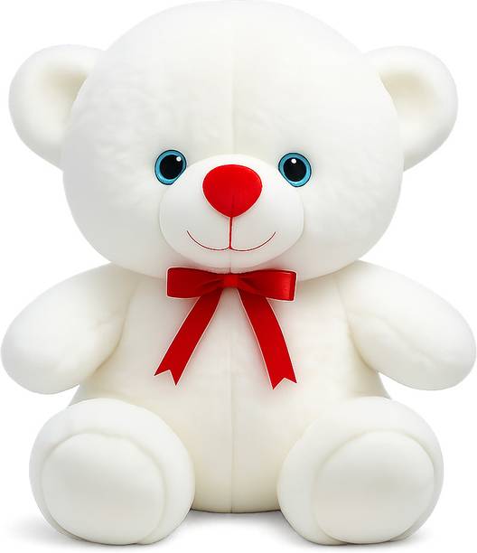 R C TRADERS white supersoft teddy bear 30 cm - 35 cm