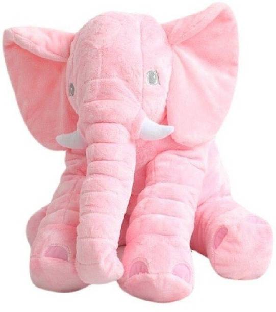 THE MODERN TREND Elephant Stuffed Soft Toy (40 Cm, Pink)  - 100 cm