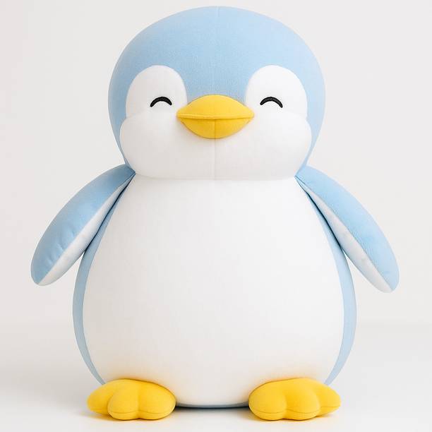 Toyingly Blue Penguin Plush Toy – Super Soft Stuffed An...