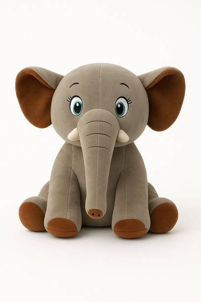 SHREEJI GIFT Elephant Plush Soft Toys - Perfect Cuddly Companions for Kids and Adults  - 20 cm