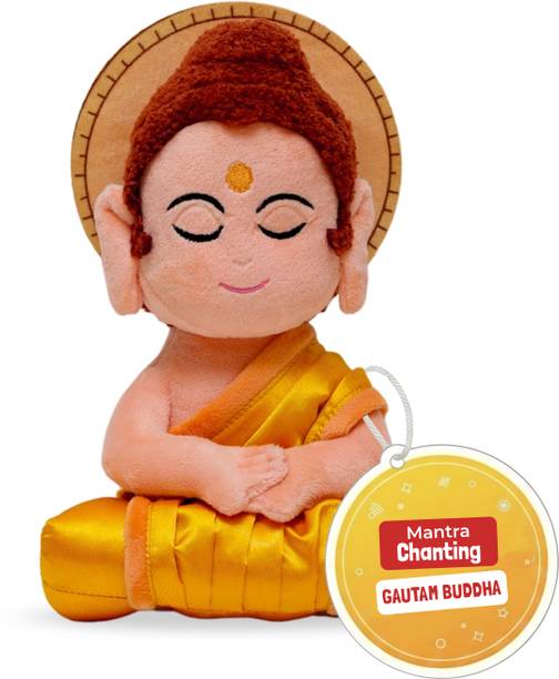 Panda's Box Mantra Chanting Gautam Buddha Soft Toy – 25 cm - 30 cm
