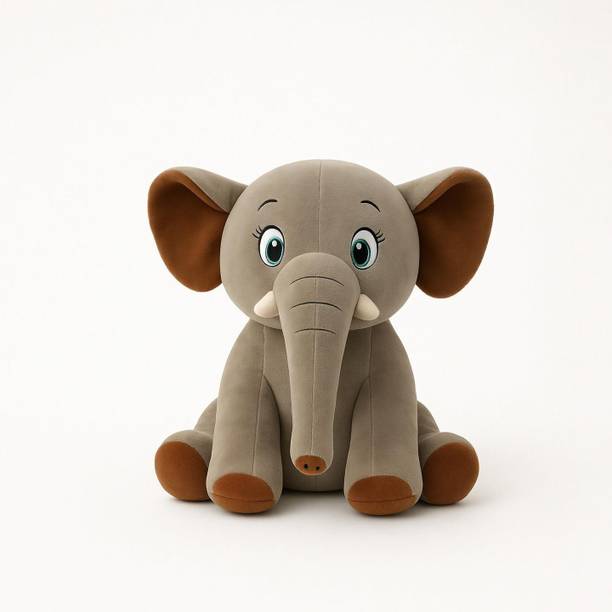 SHREEJI GIFT Elephant Plush Soft Toys - Perfect Cuddly Companions for Kids and Adults  - 20 cm