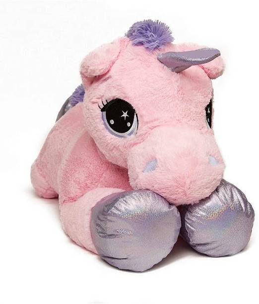 eston Big Size Funny Unicorn Stuffed Animal Plush Toy - 100 cm (Pink, Blue)  - 90 cm