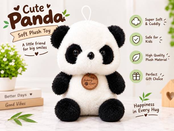 NVhr Panda stuffed plush soft toy for kids boys and girls  - 22 cm