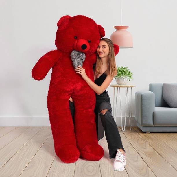 TWOLOVER Soft and huggable 3 feet red teddy bear  - 91.5 cm